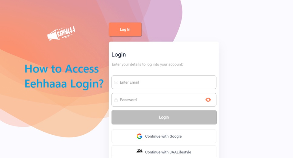 Eehhaaa Login
