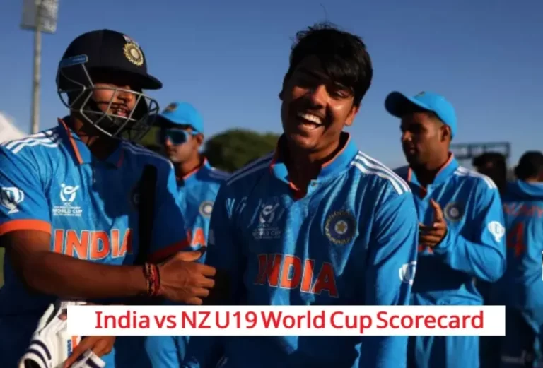 India vs NZ U19 World Cup Scorecard