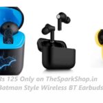 Rs 125 Only on TheSparkShop.in Batman Style Wireless BT Earbuds