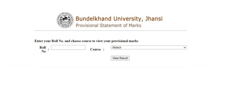 Bundelkhand University Result 2025 – BU Jhansi UG & PG Results