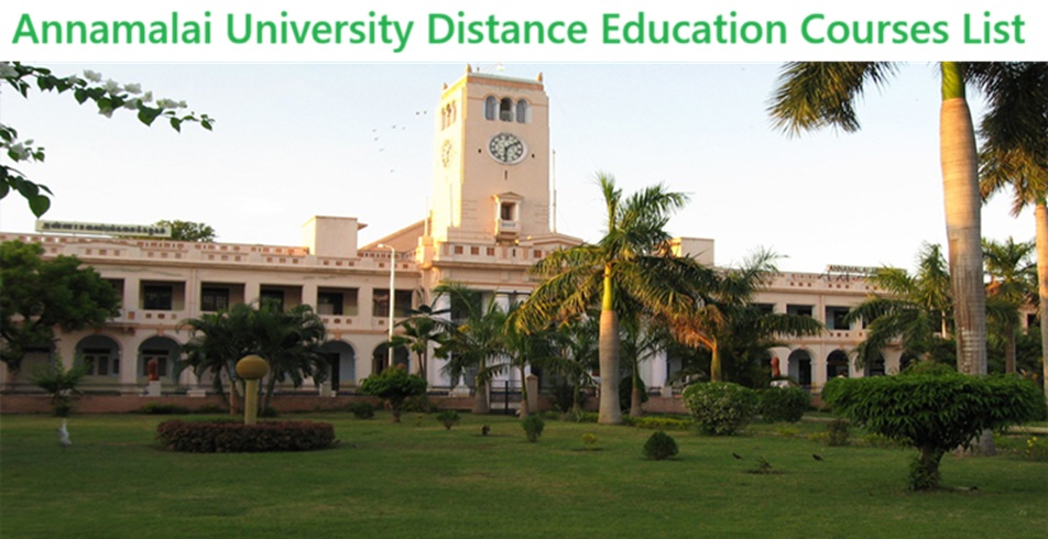 Annamalai University Distance Education Courses List