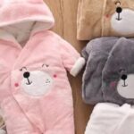 Rs 149 Bear Design Long-Sleeve Baby Jumpsuit Thespark Shop